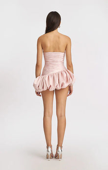 Balloon Draped Mini Dress