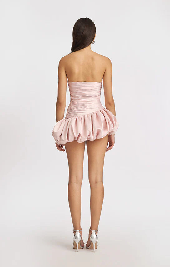 Balloon Draped Mini Dress