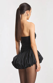 Balloon Draped Mini Dress