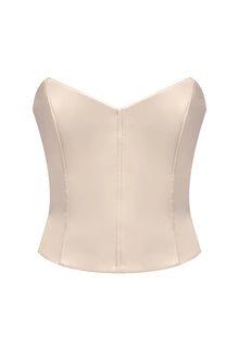 Corset Top Strapless Sheer Tulle Tiered Maxi Dress Set