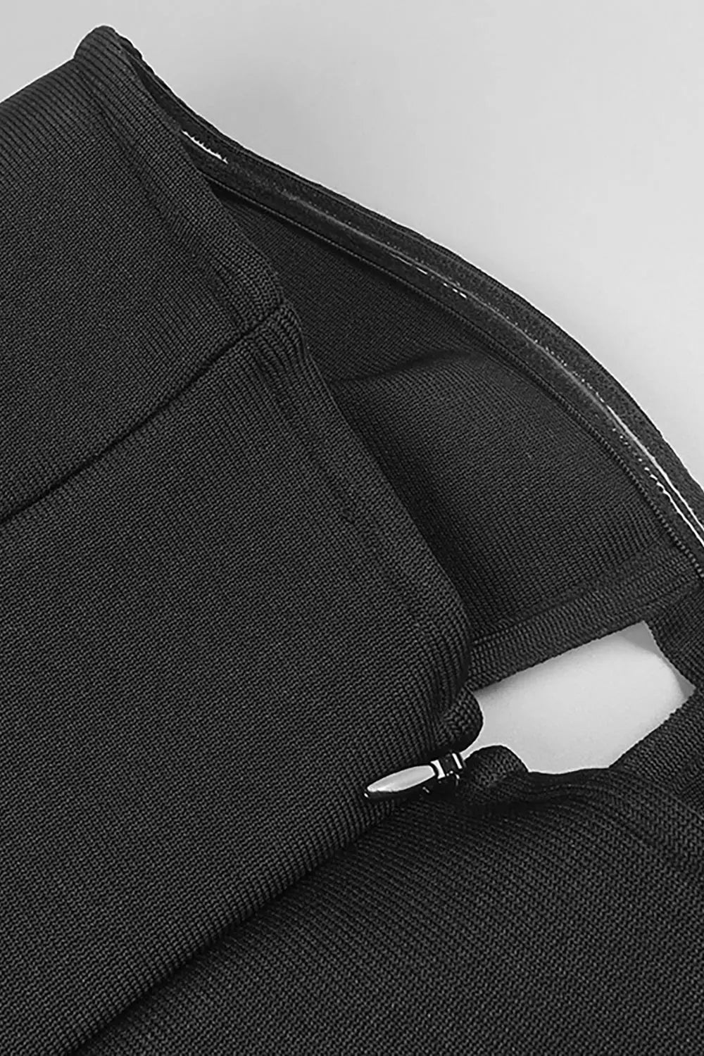 Fitted strapless mermaid cut sable crew long dress