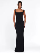 Spaghetti Strap Backless Bodycon with Bow Detail Dress