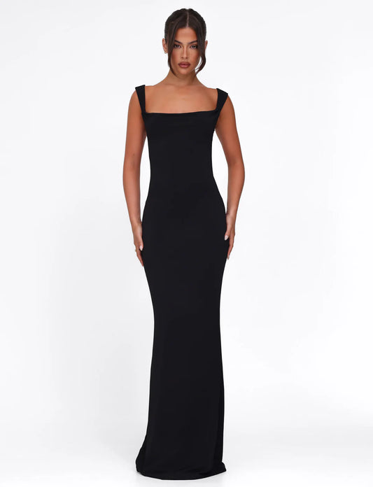 Spaghetti Strap Backless Bodycon with Bow Detail Dress