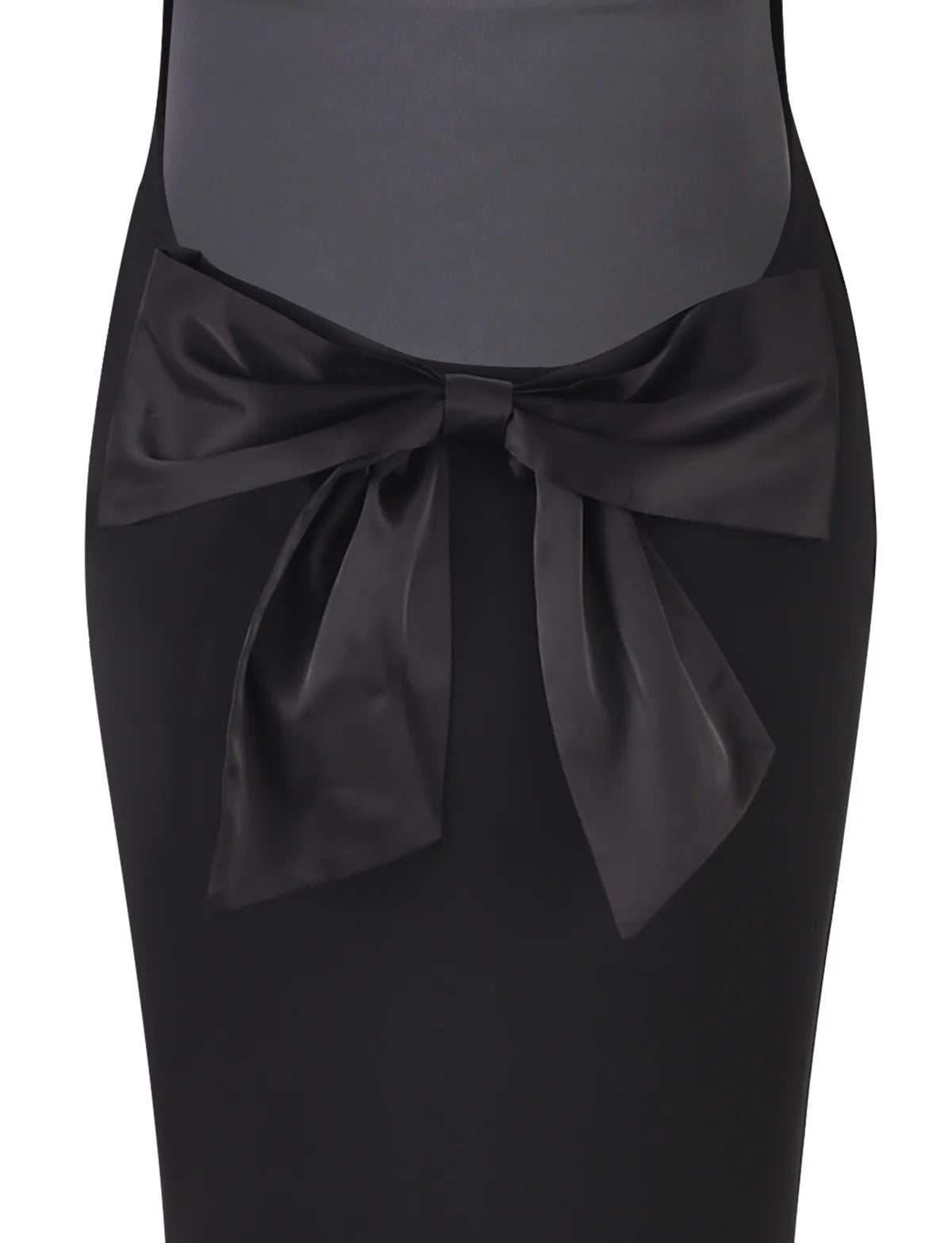 Spaghetti Strap Backless Bodycon with Bow Detail Dress