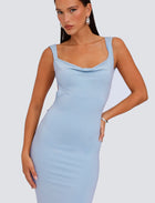 Spaghetti Strap Backless Bodycon with Bow Detail Dress