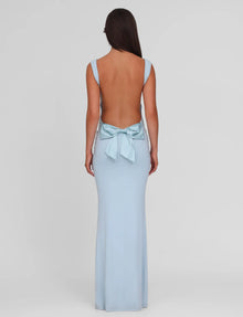 Spaghetti Strap Backless Bodycon with Bow Detail Dress