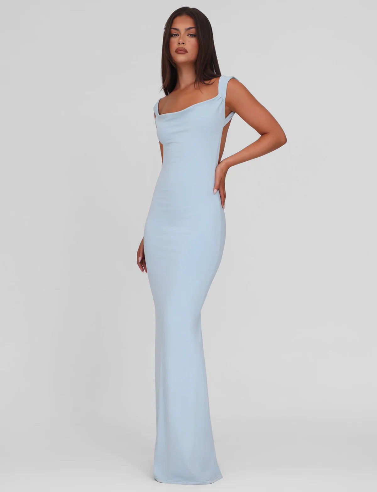 Spaghetti Strap Backless Bodycon with Bow Detail Dress