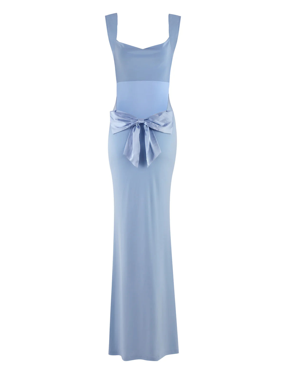 Spaghetti Strap Backless Bodycon with Bow Detail Dress