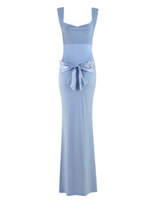 Spaghetti Strap Backless Bodycon with Bow Detail Dress