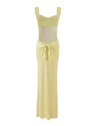 Spaghetti Strap Backless Bodycon with Bow Detail Dress