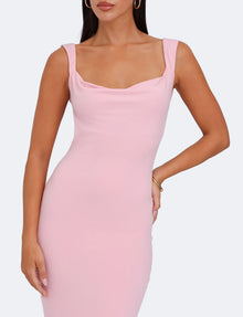 Spaghetti Strap Backless Bodycon with Bow Detail Dress