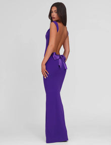 Spaghetti Strap Backless Bodycon with Bow Detail Dress