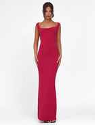 Spaghetti Strap Backless Bodycon with Bow Detail Dress