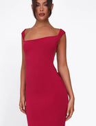 Spaghetti Strap Backless Bodycon with Bow Detail Dress