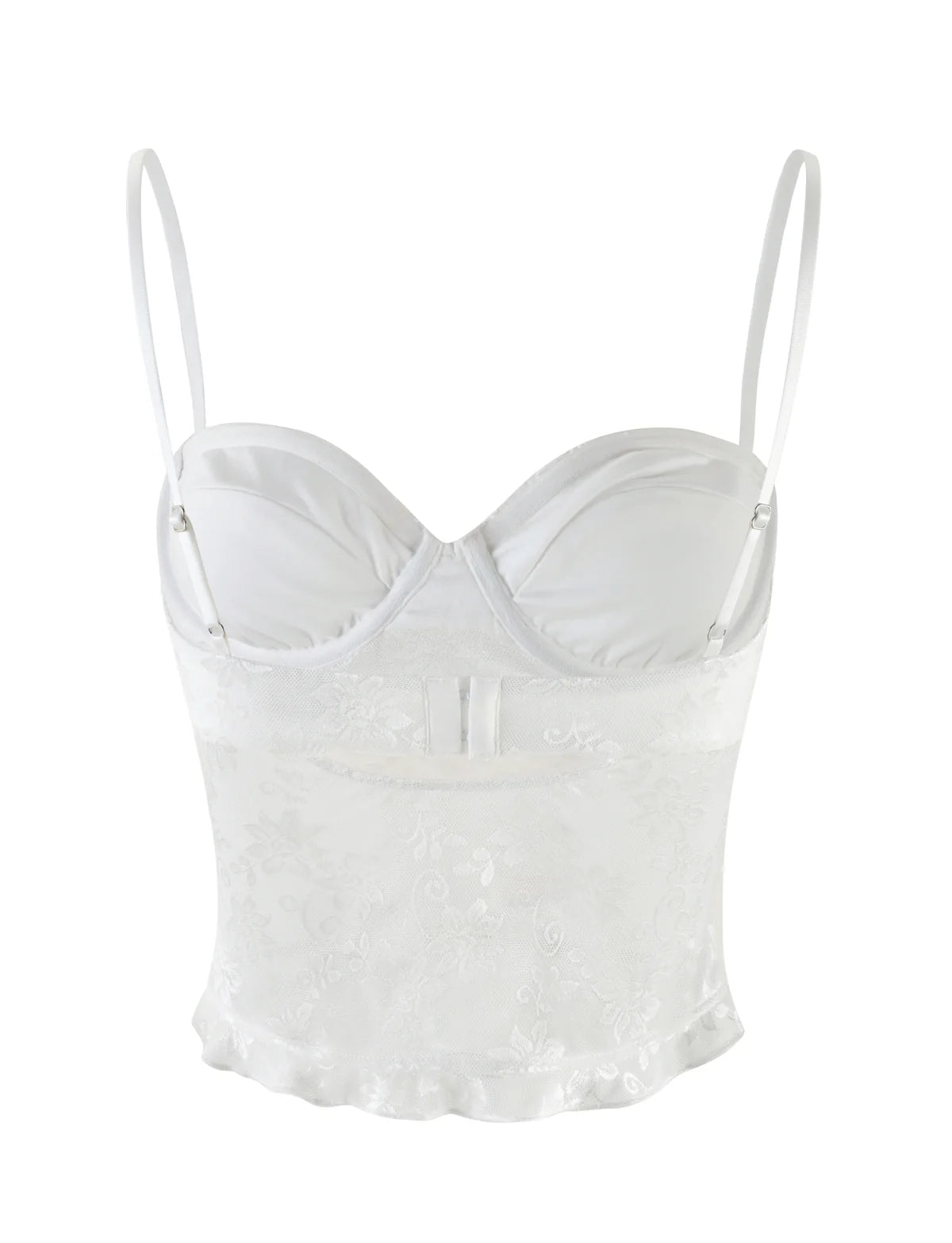 Spaghetti Strap Corset Lace Top and Skirt Set