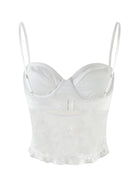 Spaghetti Strap Corset Lace Top and Skirt Set