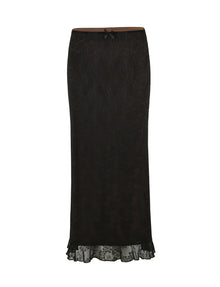 Spaghetti Strap Corset Lace Top and Skirt Set