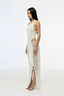 Regina Sequin Embellished Bodysuit & Asymmetric Skirt Set