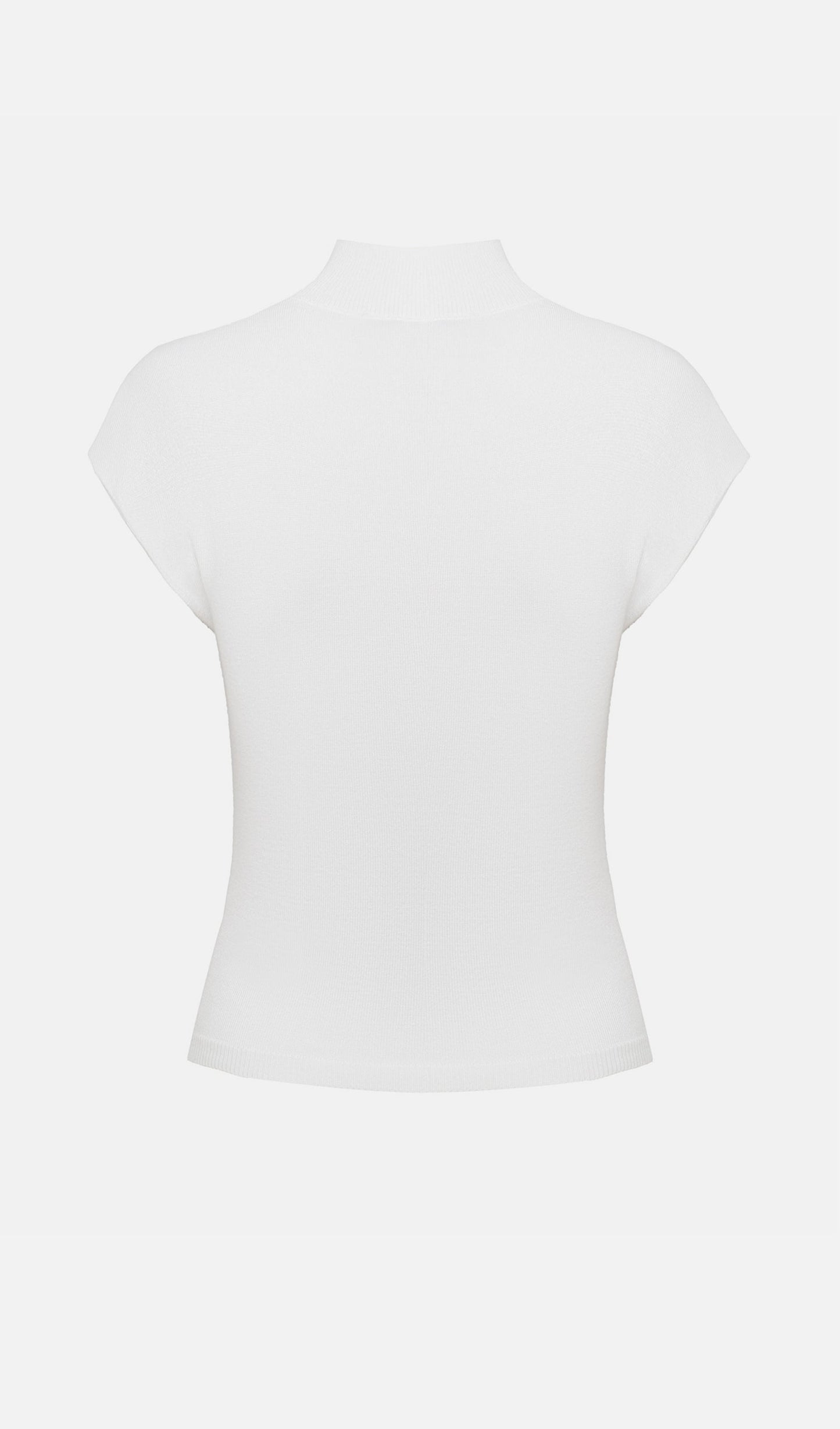Sleeveless Knitted With Pleats Top