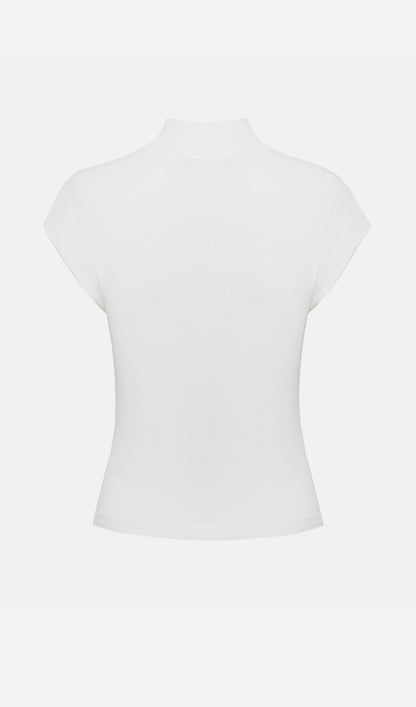 Sleeveless Knitted With Pleats Top