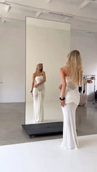 Strapless Twisted Fitted Maxi Dress