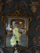 Sleeveless Smocked Floral Ruffled Wave Hem Dress