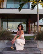 Spaghetti Strap Mesh Splicing Bodycon Dress