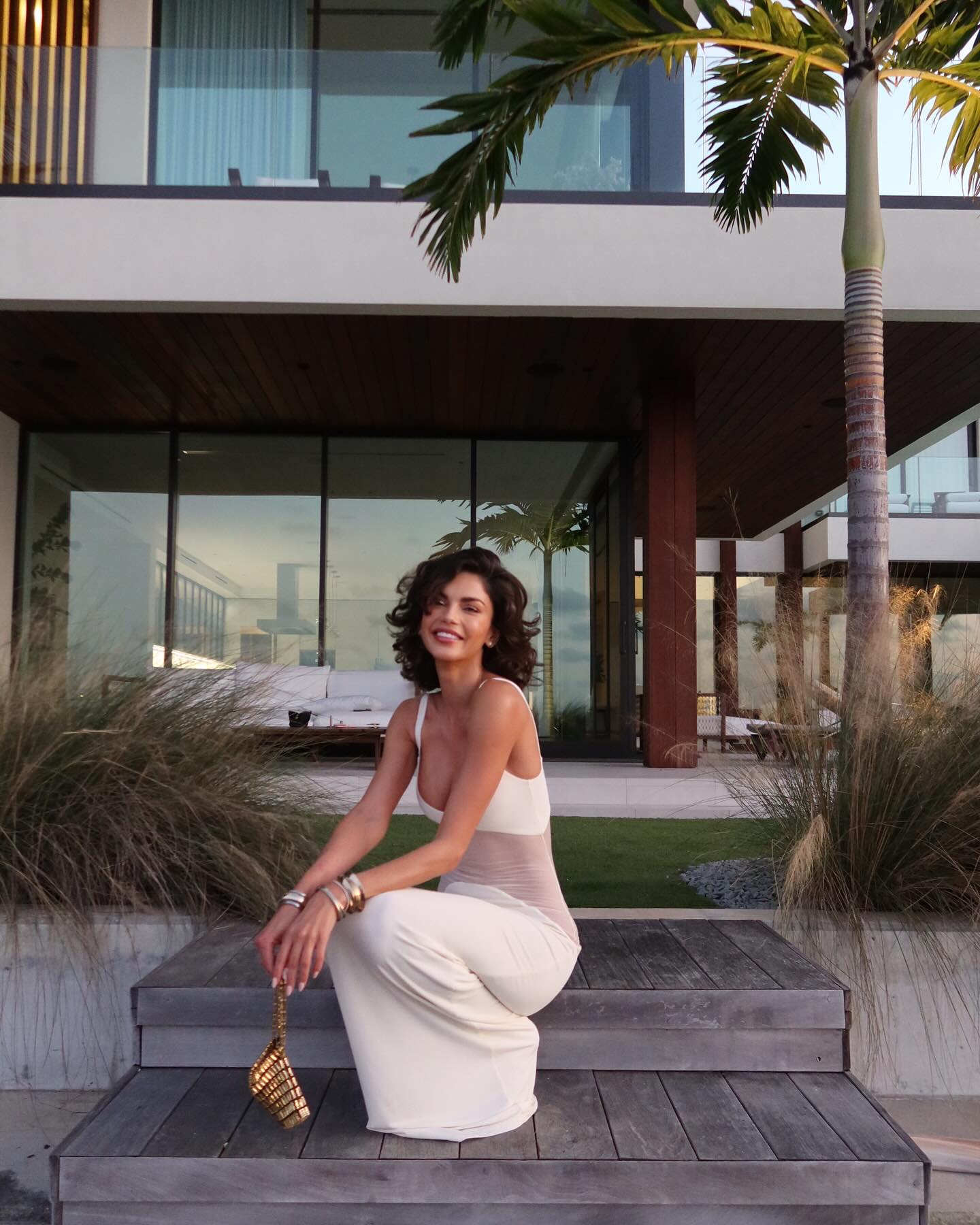 Spaghetti Strap Mesh Splicing Bodycon Dress