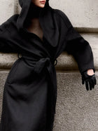 Hooded Double-Faced Wool Coat