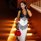 Lace Cutout Maxi Dress