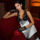 Lace Cutout Maxi Dress