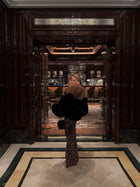 High-Neck Sleeveless Backless Ruched Leopard-Print Maxi Dress