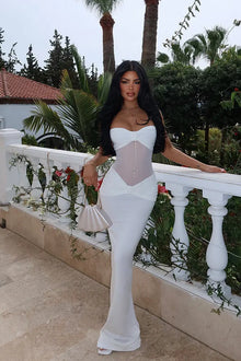 Strapless Twist-Front Bodycon Dress