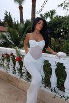 Strapless Twist-Front Bodycon Dress