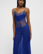 Lace Paneled Spaghetti Strap Maxi Dress